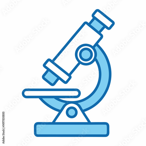 microscope on white background