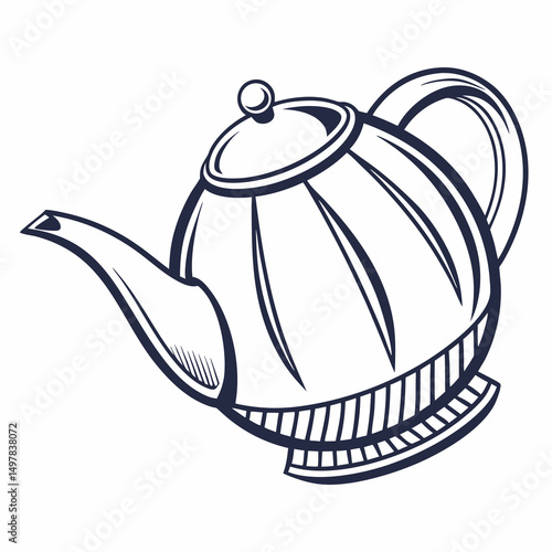 teapot on a white background