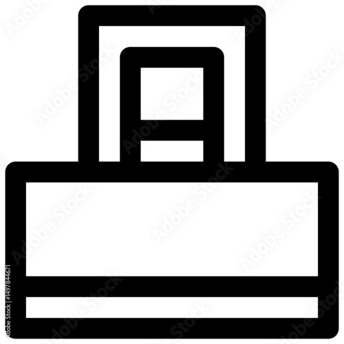 Balcony. Editable stroke vector icon.