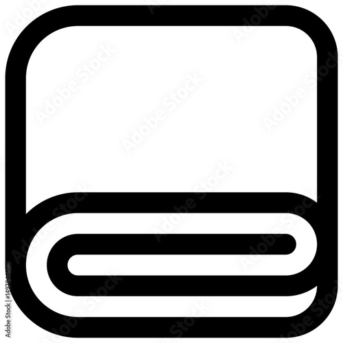 Blanket. Editable stroke vector icon.