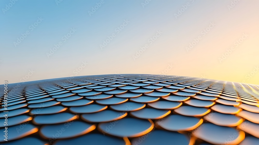 Fototapeta premium Geometric architectural patterns in a modern urban cityscape