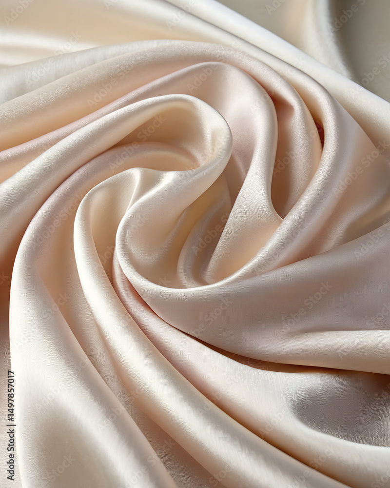 Obraz premium Minimalist Nude Fabric Texture – Subtle & Radiant Light Waves