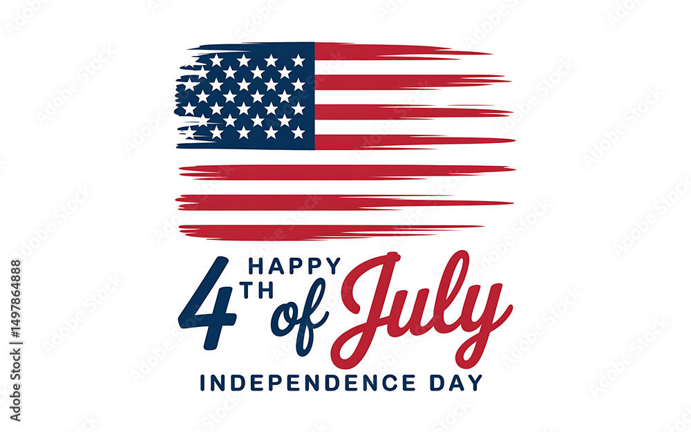 Stylish 4th of July Independence Day Graphic Stylish 4th of July Independence Day Graphic