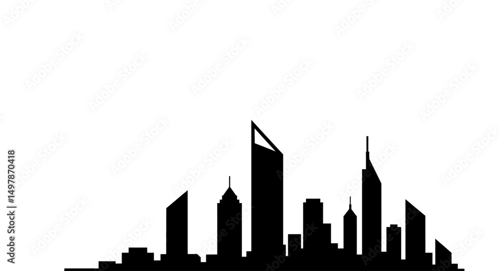 Obraz premium new york city skyline silhouette