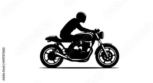 silhouette of a man riding a bike