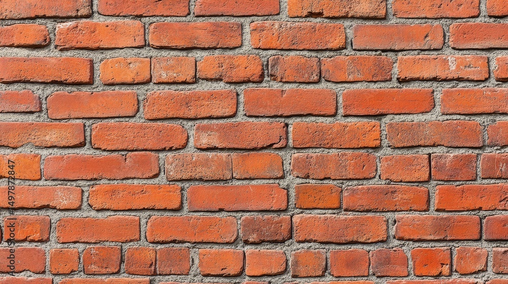 Obraz premium Red Brick Wall Texture Stacked Bond Pattern, High-Resolution Image, Masonry Background Brick wall, texture, masonry
