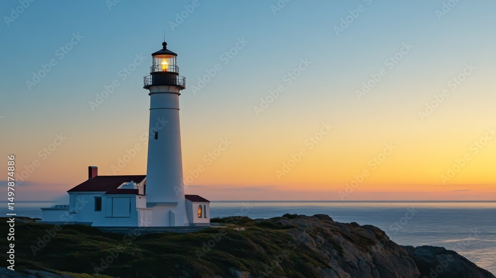 Sunrise Lighthouse Seascape Coastal Composition, Golden Hour Light, Solitary Structure, Ocean View lighthouse, coastal photography Sunrise Lighthouse Seascape Coastal Composition, Golden Hour Light, Solitary Structure, Ocean View lighthouse, coastal photography