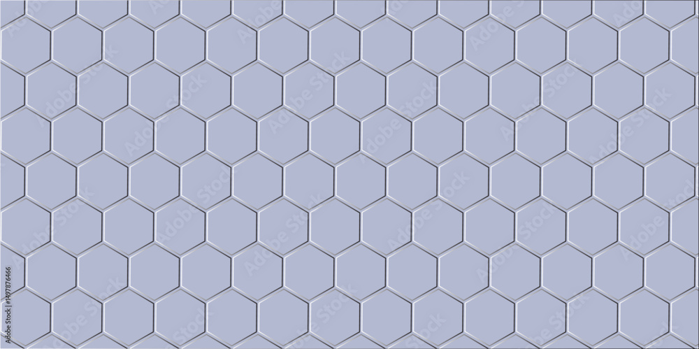 Blue hexagonal metal honeycomb grid seamless texture pattern Blue hexagonal metal honeycomb grid seamless texture pattern