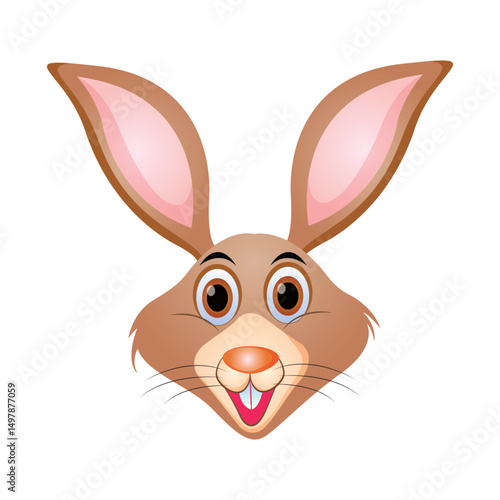 Cartoon Rabbit Face