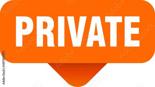 private sticker. private sign on transparent background