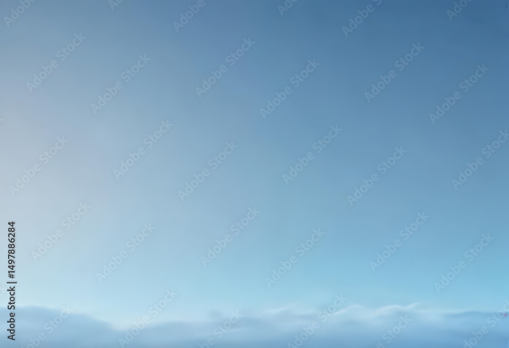 Fototapeta premium Light blue abstract background, calming sky gradient effect , tone, light blue