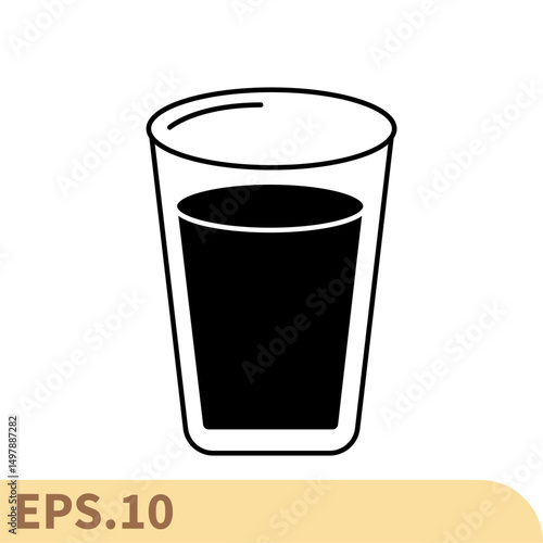 shot glass icons symbol vector elements for infographic web