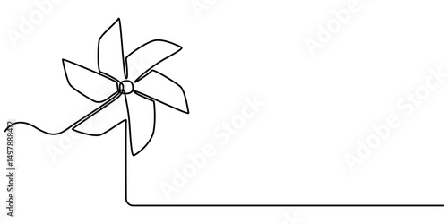 pinwheel continuous one line drawing, One line continuous drawing Pinwheel. pinwheel, continuous line drawing, small tattoo, print for clothes and logo design, Continuous line drawing Origami. 