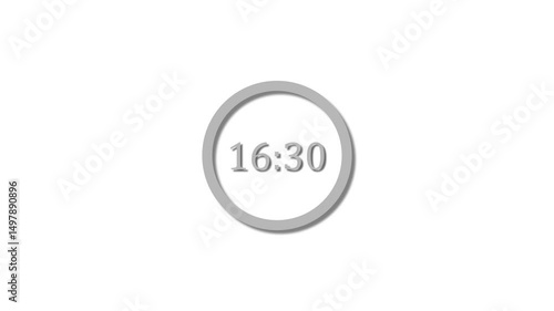 Wallpaper Mural 21 Seconds countdown gray color animation. 21 seconds timer icon animation white background 4k video. Torontodigital.ca