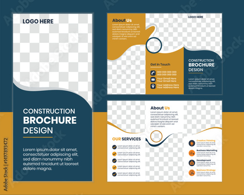 Construction Company Profile Brochure Design Templates