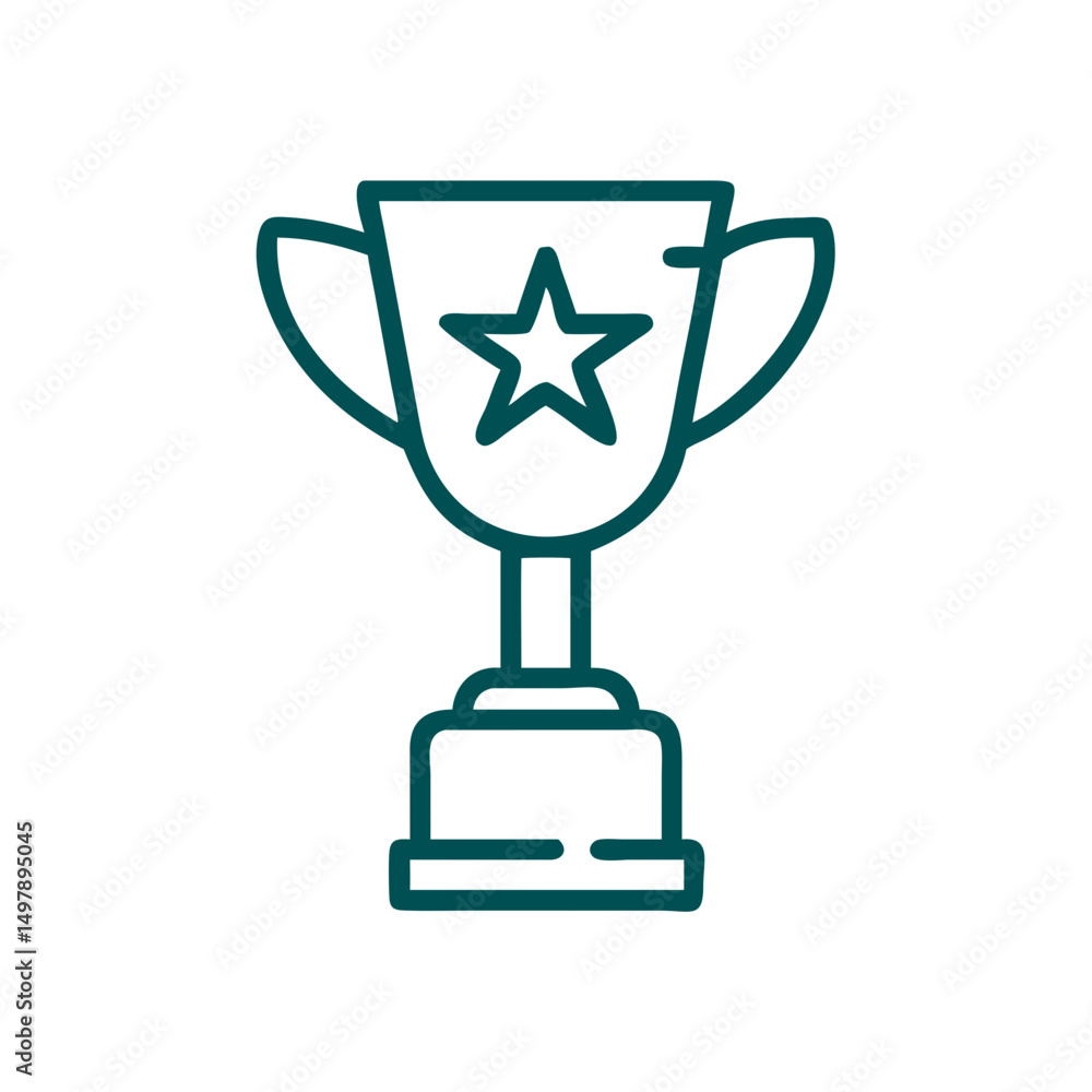A shiny gold trophy cup, isolated on white, symbolizes success and victory in the competition A shiny gold trophy cup, isolated on white, symbolizes success and victory in the competition