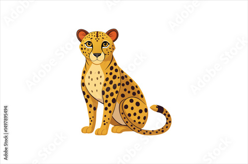 cheetah vector,  icon vector illustration, cheetah silhouette of a cheetah isolated on a white background, eps, png, svg, tiger vector,
