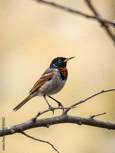 redwing trush on a branch