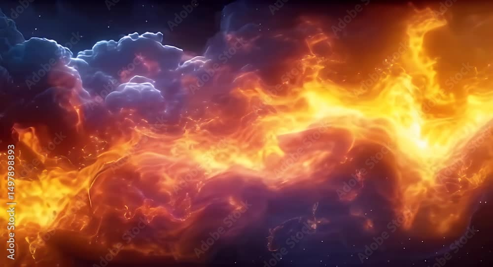 Abstract fire and smoke visuals Abstract fire and smoke visuals