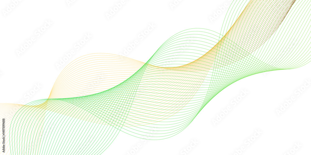 Fototapeta premium Smooth wave abstract vector background layout design.background image with dynamic curves. Abstract colorful gradient futuristic blend wave technology background and sound wave line white background. 