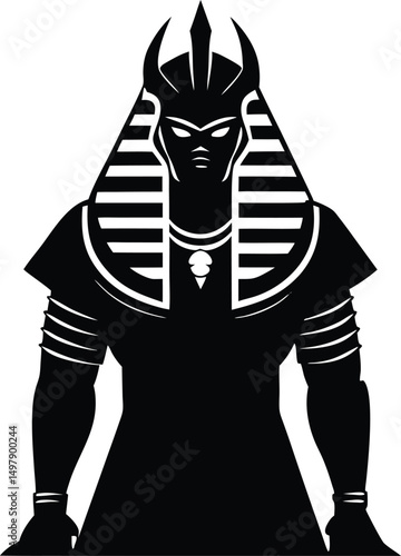 Ancient Egyptian Pharaoh Silhouette