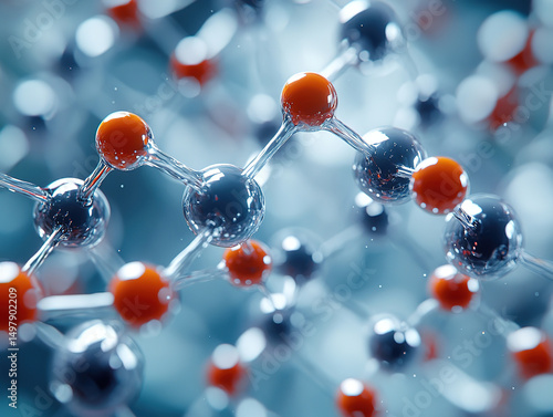 Wallpaper Mural Futuristic DNA and Medical Technology Background with Molecule Structure Torontodigital.ca