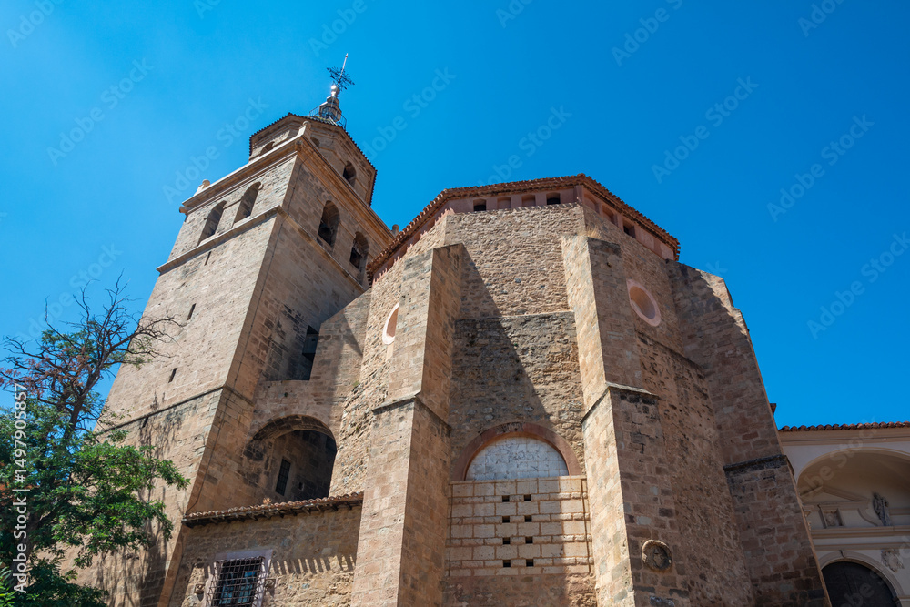 Obraz premium Albarracin Cathedral Tower Close-up