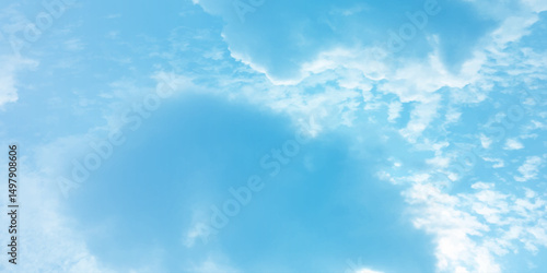 sunny sky blue light watercolor background. Aquarelle painting brush effect card paper textured canvas cloudy smoke space for text, entertaining card, template. aquamarine color graphics illustration