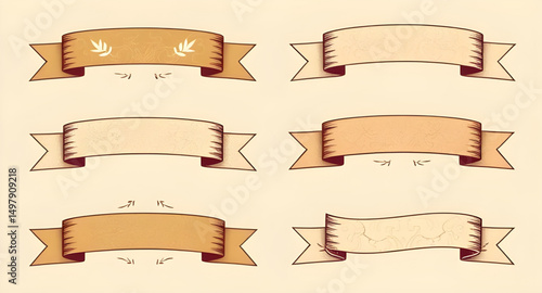 kraft paper ribbon vintage, handmade paper ribbon, recycled ribbon banner, brown paper ribbon scroll, craft paper ribbon vintage, DIY paper ribbon, torn paper ribbon banner, rustic paper ribbon scroll