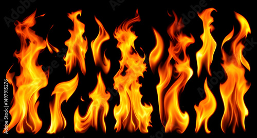 realistic fire flame, burning fire, orange flame, yellow glow, blazing heat, flame energy, isolated fire, flame texture, bright blaze, hot flame, fire spark, glowing embers, swirl flame, rising flame,