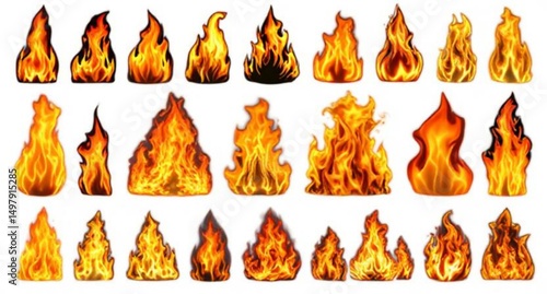 realistic fire flame, burning fire, orange flame, yellow glow, blazing heat, flame energy, isolated fire, flame texture, bright blaze, hot flame, fire spark, glowing embers, swirl flame, rising flame,