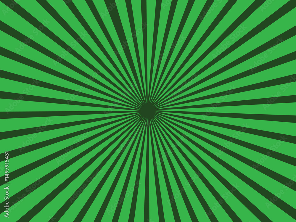 Retro Green Sunburst Background Retro Green Sunburst Background