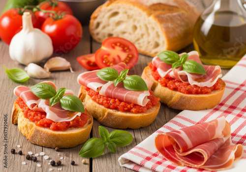 Pa amb tomàquet (spécialité Espagnole)
