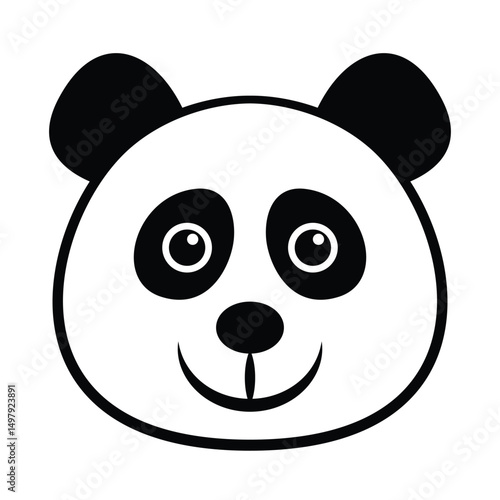 Cartoon Panda Face