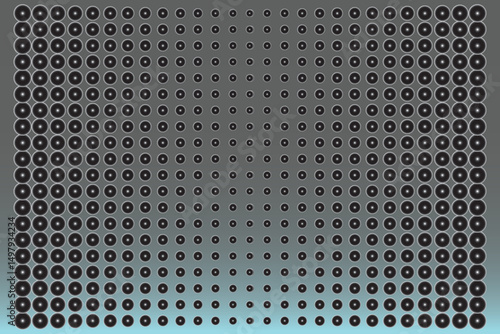 Abstract Grayscale Gradient of Black Dots
