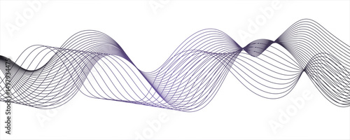 Abstract gray,porple wave. stylized colorful curved wavy line art element for design white Striped line texture.Geometric DNA texture background, Vector illustration.