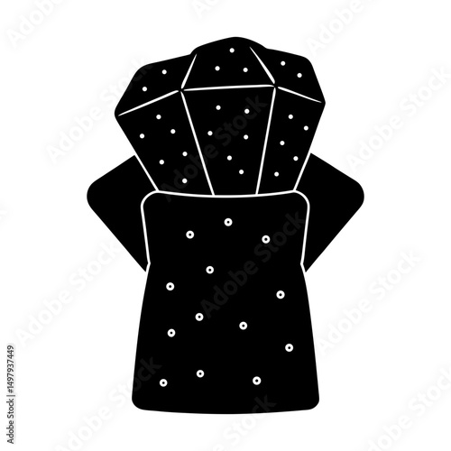 Crouton silhouette vector
