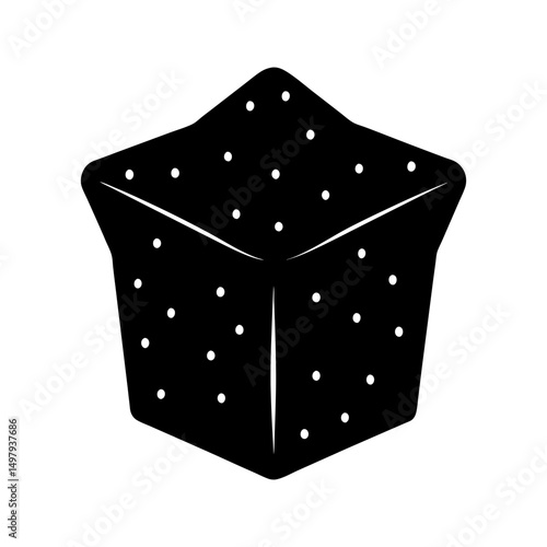 Crouton silhouette vector