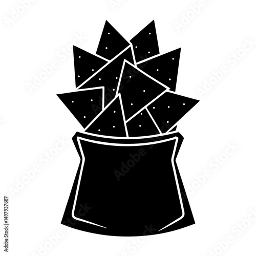Crouton silhouette vector