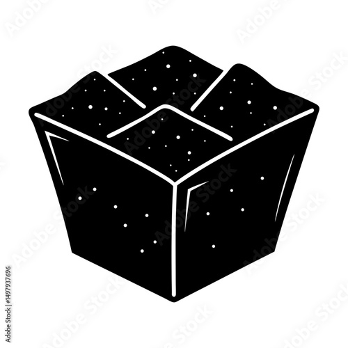 Crouton silhouette vector