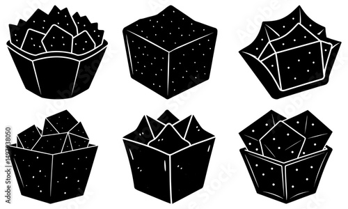 Crouton silhouette vector
