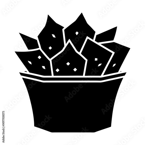 Crouton silhouette vector