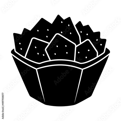 Crouton silhouette vector