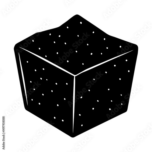 Crouton silhouette vector