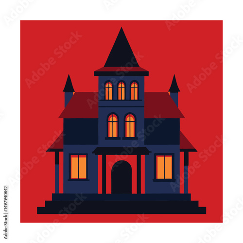 abandoned victorian mansion.eps