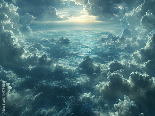 Wallpaper Mural Endless Blue Sea with Gentle Waves and a Serene Atmosphere Torontodigital.ca