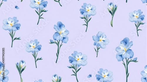 blue flowers background