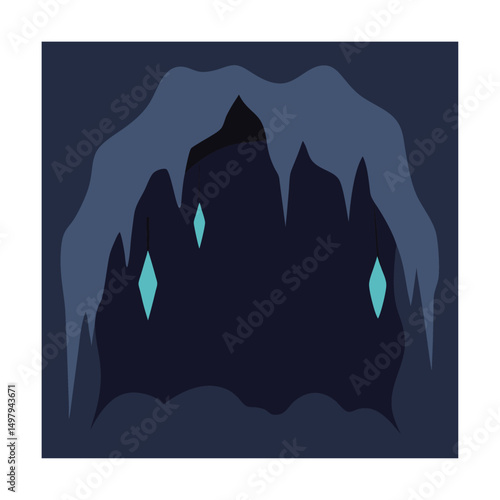 dark cave with dripping water (2).eps