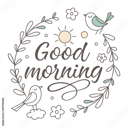 good morning greeting card