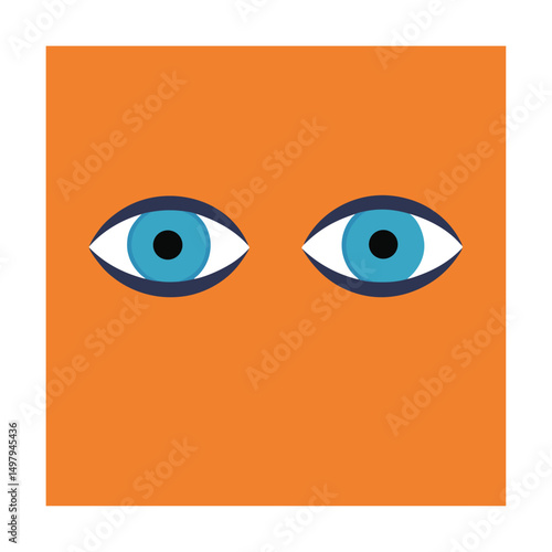 eyes blinking from wallpaper.eps